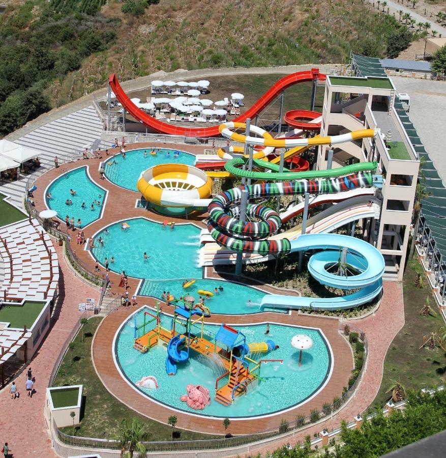 Gold City 1+1 Villa In Free Aquapark Alanya Buitenkant foto